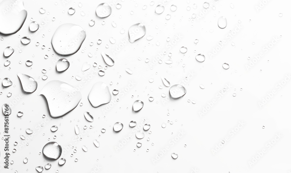 macro shot of water droplets isolated on transparent background Stock ...