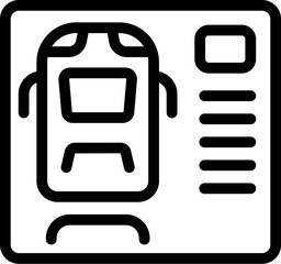 Poster - Mobile app showing parking availability for a bus, making it easier to find a spot