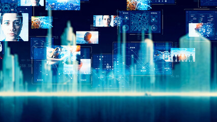 Poster - Future city and various video concept.
