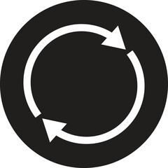 Fototapete - Refresh button icon isolated on white background . Reload icon vector