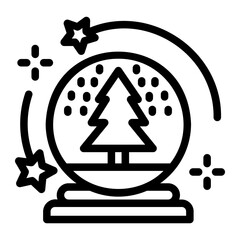 Sticker - snow globe