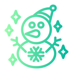 Sticker - snowman