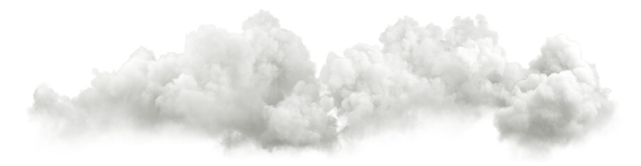 Wall Mural - isolate horizon peaceful clouds transparent backgrounds 3d illustration png