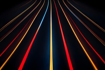 Canvas Print - abstract speed road,colorful background,genarative ai