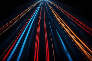Canvas Print - abstract speed road,colorful background,genarative ai