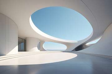 Poster - 3d render of a modern building