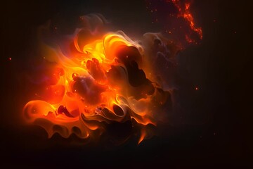 Wall Mural - Space Star And Galaxy Background with generative AI