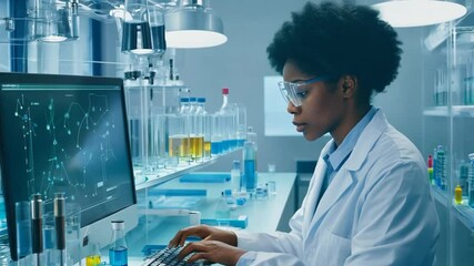 Poster - Pharmaceutical Scientist Working in Laboratory Generative AI