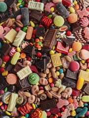 Wall Mural - Assorted Candy Pile