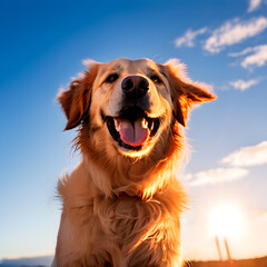 Sticker - golden retriever dog