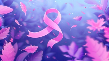 Poster - Flying Pink Ribbon