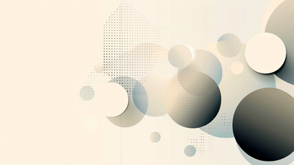 Poster - Abstract white background with circles