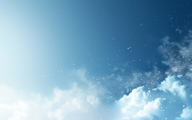 Poster - Light blue white gradient background with smooth grainy texture, copy space, ultrarealistic, 4K resolution