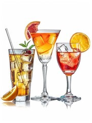 Poster - Various beverages on table