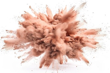 Wall Mural - Abstract Brown Dust Explosion