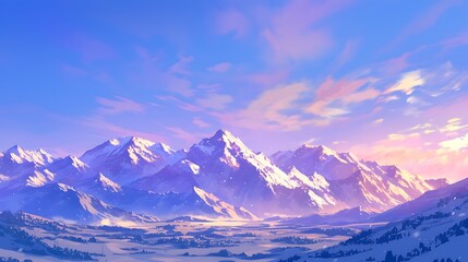 Poster - Serene Lake with Mountain and Sky