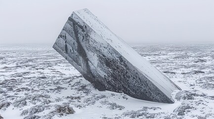 Wall Mural - frozen lake in winter