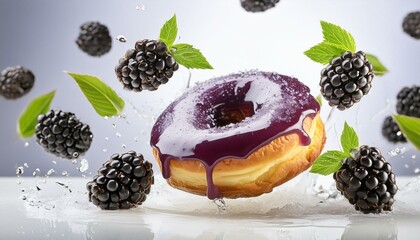 flying BLACKBERRY DONUT