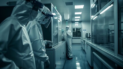 Poster - Workers in a Cleanroom Environment