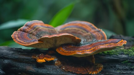 Wall Mural - a mushroom in the rainforest