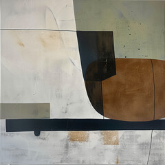 Poster - Modern Minimalist Abstract Painting. Created with Generative AI technology