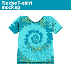 Wall Mural - Tie dye T-shirt mockup