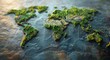 © AI PIC - Detailed photorealistic world map from a cartographer's perspective