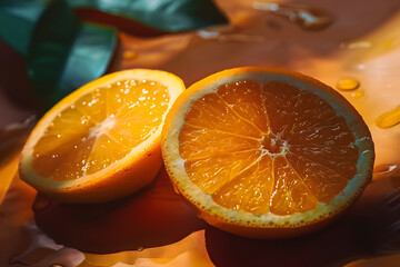 Poster - two orange slices