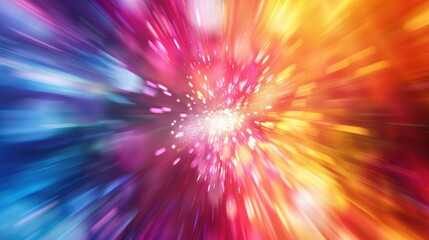 Poster - Colorful background with abstract motion blur and space below