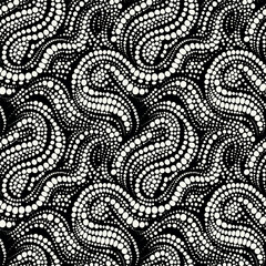 Wall Mural - vector seamless pattern. abstract spotty texture. natural monochrome design. creative background wav
