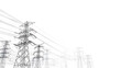 © john - Power towers and wires White background map