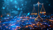 © Kanurism - Futuristic digital justice network symbolizing justice