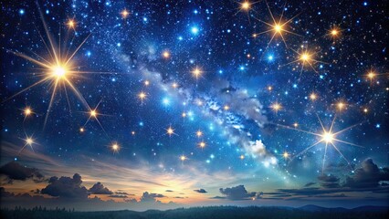 Wall Mural - a mesmerizing starry night sky filled with twinkling stars, starry, night, sky, stars, astronomy, sp