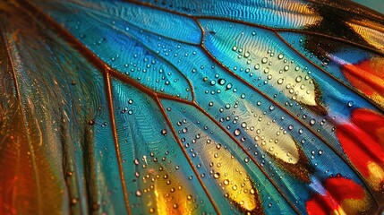 Vivid Butterfly Wings Close-Up: Stunning Colors and Textures