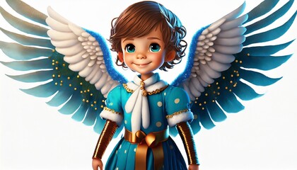 Sticker - angel with wings