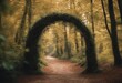 © wafi - shaped archway landscape path summer nature ray branches sunray sunbeam wood natural forest tree