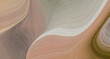 © hanifa - unobtrusive header with elegant curvy swirl waves background design with rosy brown, light. Generative AI.