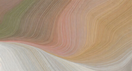 Wall Mural - unobtrusive header with elegant curvy swirl waves background design with rosy brown, light. generati
