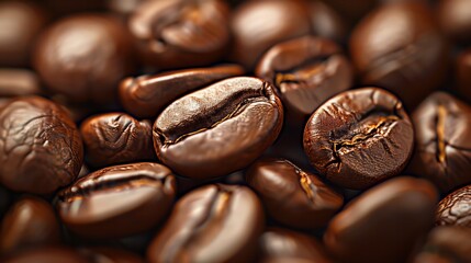 Poster - Aromatic Coffee Beans, Full-Screen Coffee Bean