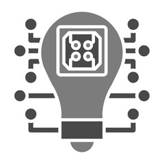 Canvas Print - Light bulb Icon