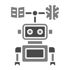 Canvas Print - Machine learning Icon