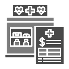 Wall Mural - Pharmacy invoice Icon