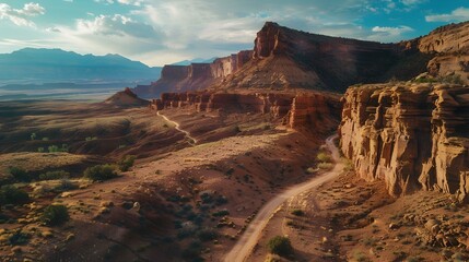 Wall Mural - Rock formations in the desert picture