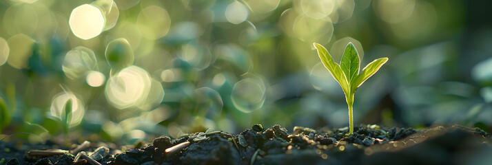 Sticker - a seed that germinates bokeh