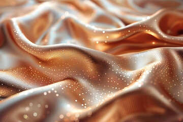 Wall Mural - Copper AI Background with Abstract Canvas Design