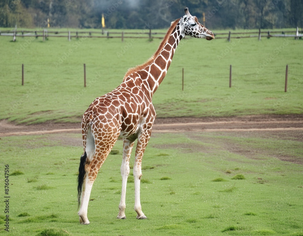 The giraffe, Giraffa camelopardalis is an African even-toed ungulate ...