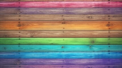 Sticker - Colorful wooden background, old wall.