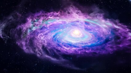 Poster - Spiral Galaxy in Deep Space Generative AI