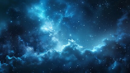 design a cartoonstyle image of a celestial vision leaving lots of room for text