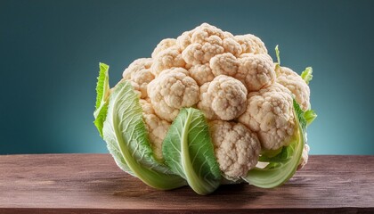 Wall Mural - fresh cauliflower isolated over alpha background